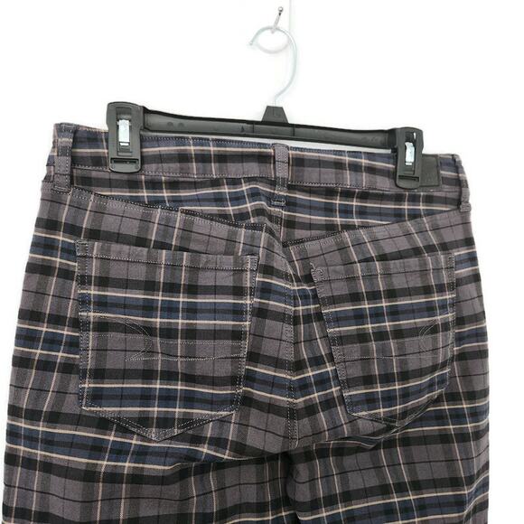 American Eagle Outfitters Women's Gray Plaid Hi-Rise Jeggings 10 - Picture 4 of 6